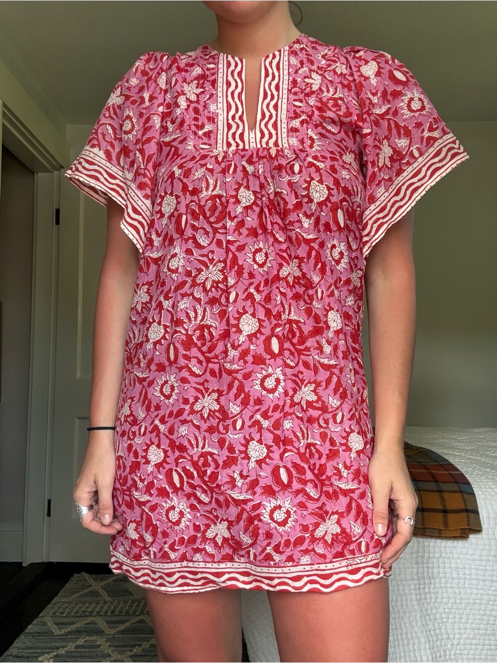 Alicia bell collective Pink Floral Tunic Dress